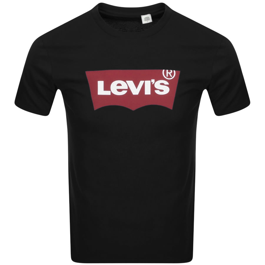Alternative Image for ProductLevis Logo Crew Neck T Shirt Black1
